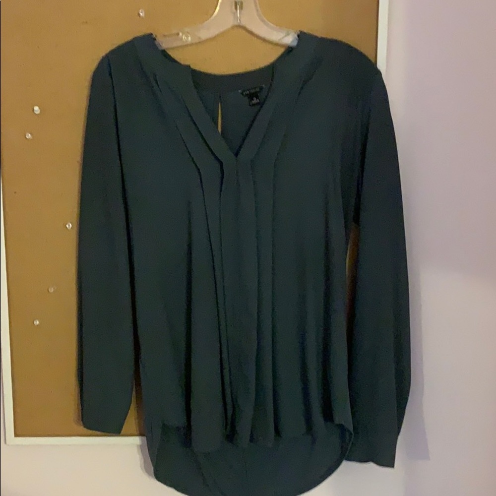 Ann Taylor medium green/gray long sleeve